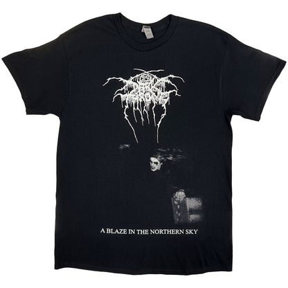Darkthrone Unisex T-Shirt: A Blaze In The Northern Sky (Black) (Back Print)