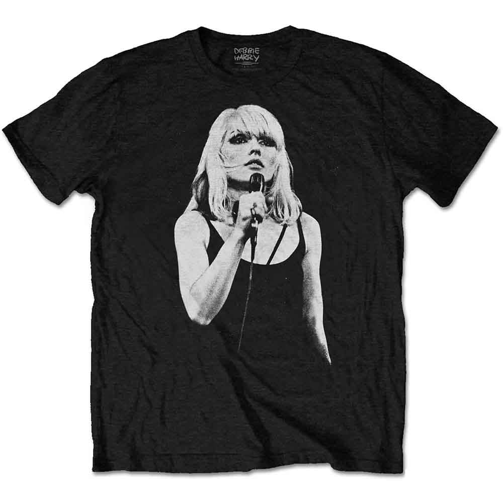 Debbie Harry Unisex T-Shirt: Open Mic. (Black)