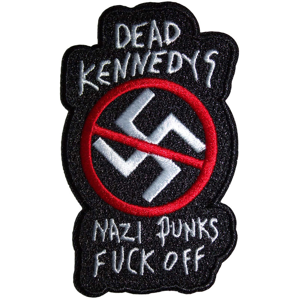 Dead Kennedys Standard Patch: Nazi Punks Fuck Off 