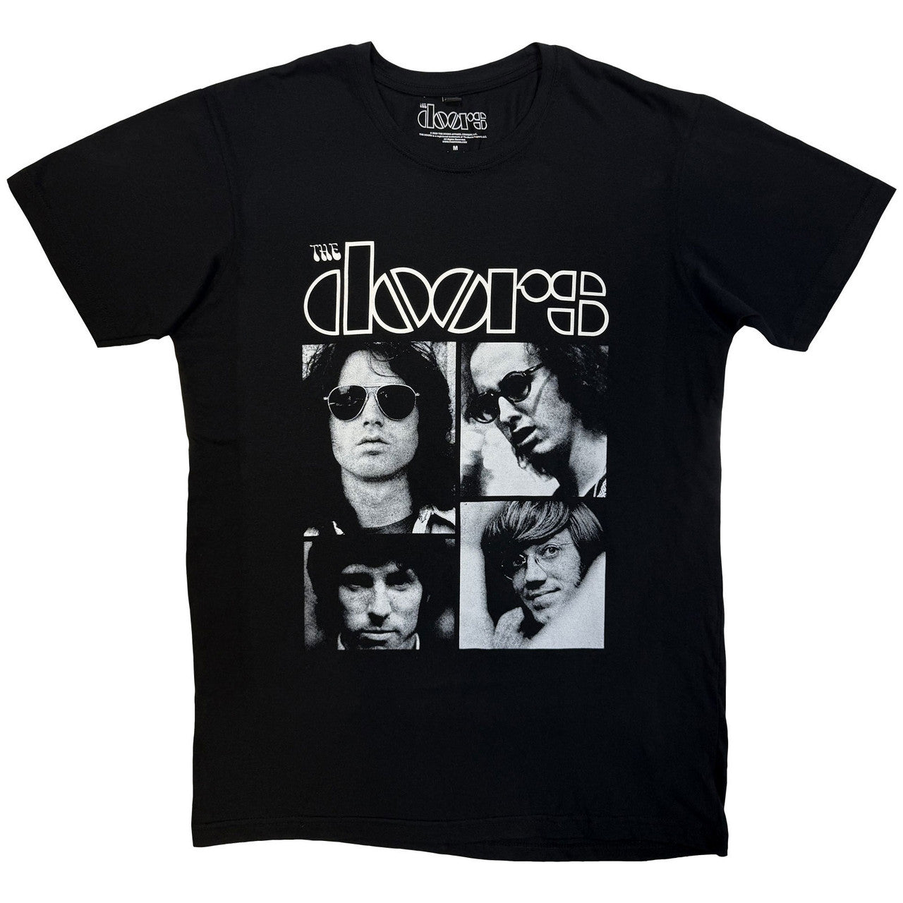 The Doors Unisex Premium Carbon T-Shirt: Squares (Black)