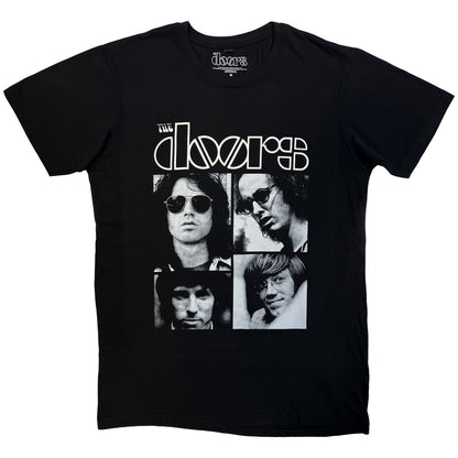 The Doors Unisex Premium Carbon T-Shirt: Squares (Black)