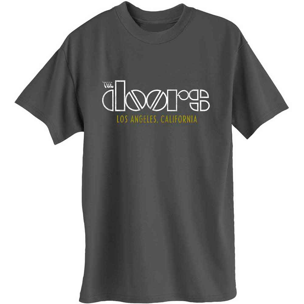 The Doors Unisex T-Shirt: LA California (Charcoal Grey) 