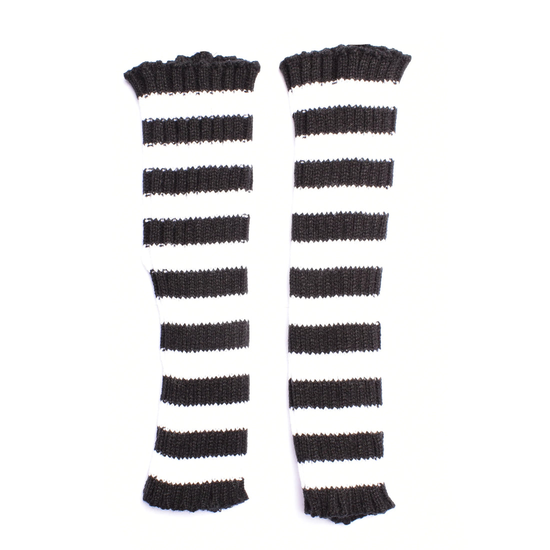 Tilly Armwarmers (Black/White Stripes) (✦ Poizen Industries)