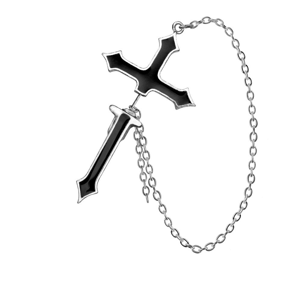 Impalare Cross - Single Earring (✦ Alchemy England)