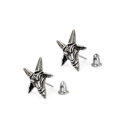 Baphomet Ear Studs (✦ Alchemy England)