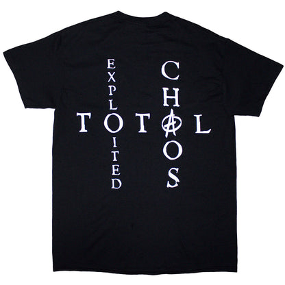 The Exploited Unisex T-Shirt: Mohican Skull (Black) (Back Print)