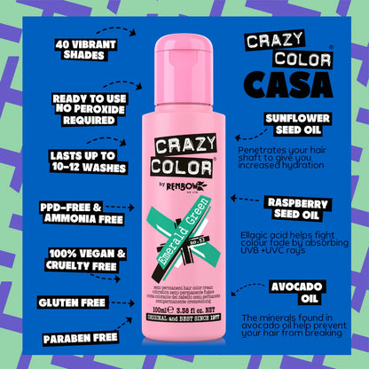 Crazy Color Emerald Green