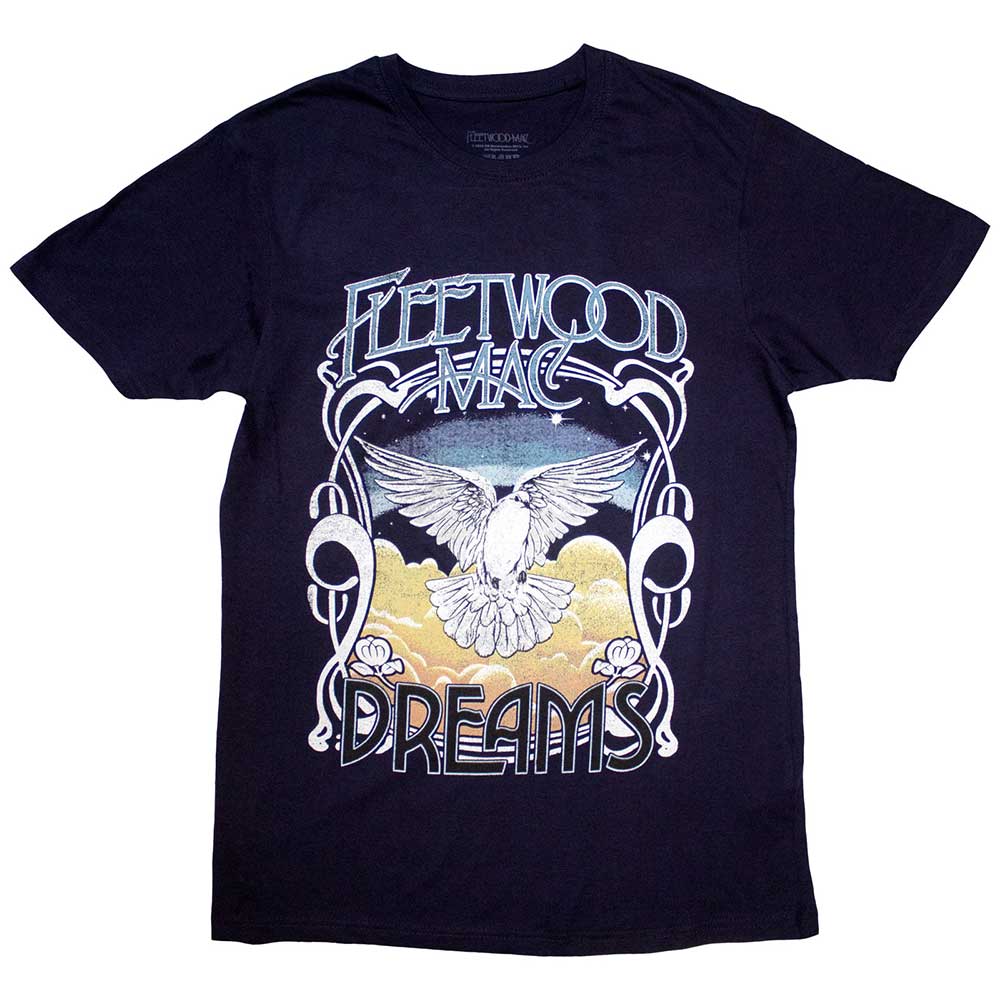 Fleetwood Mac Unisex T-Shirt: Dreams (Navy Blue)