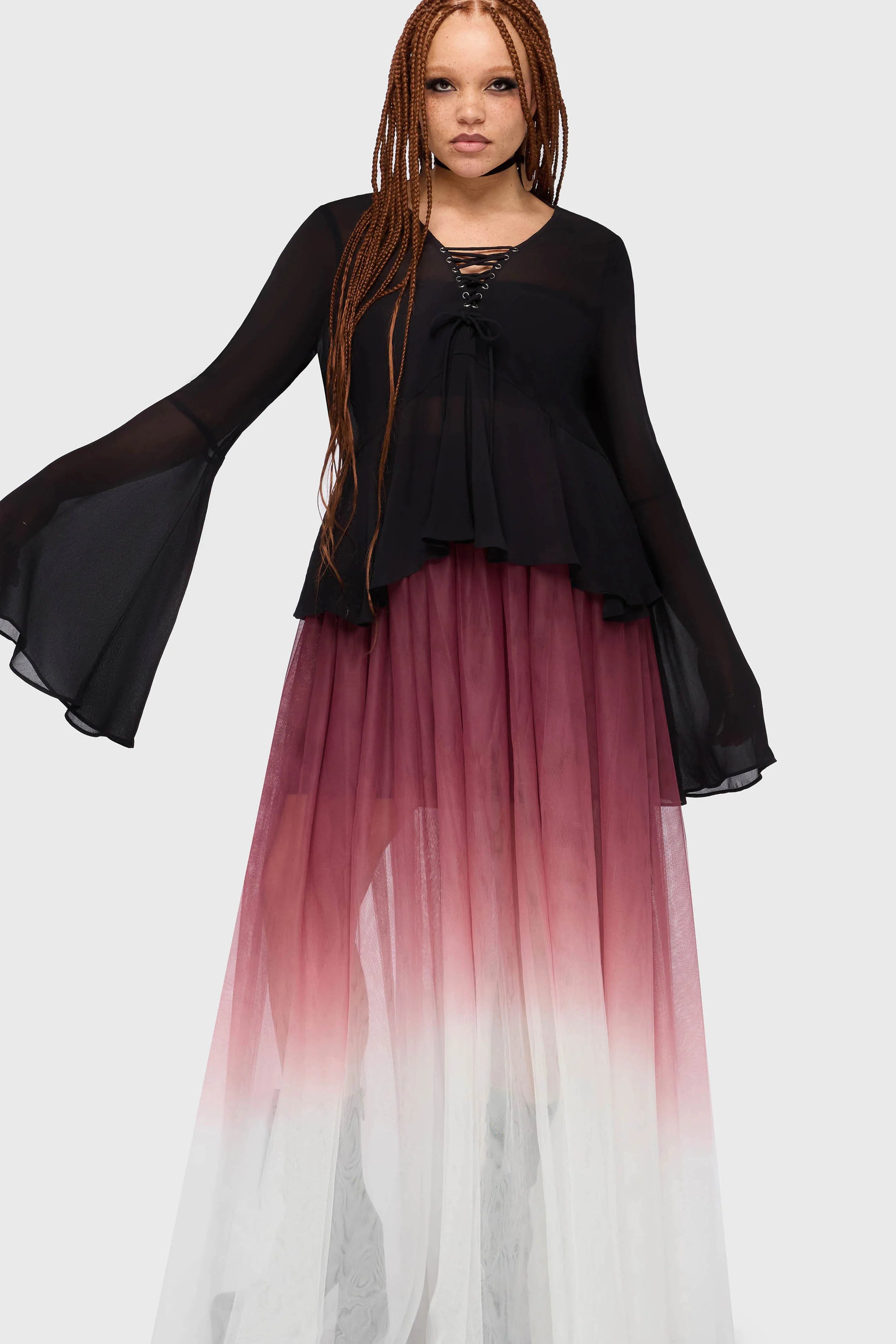 Gaia Adorned Long Sleeve Top (✦ Killstar)