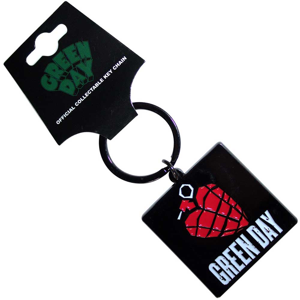 Green Day Keychain: Grenade Logo 