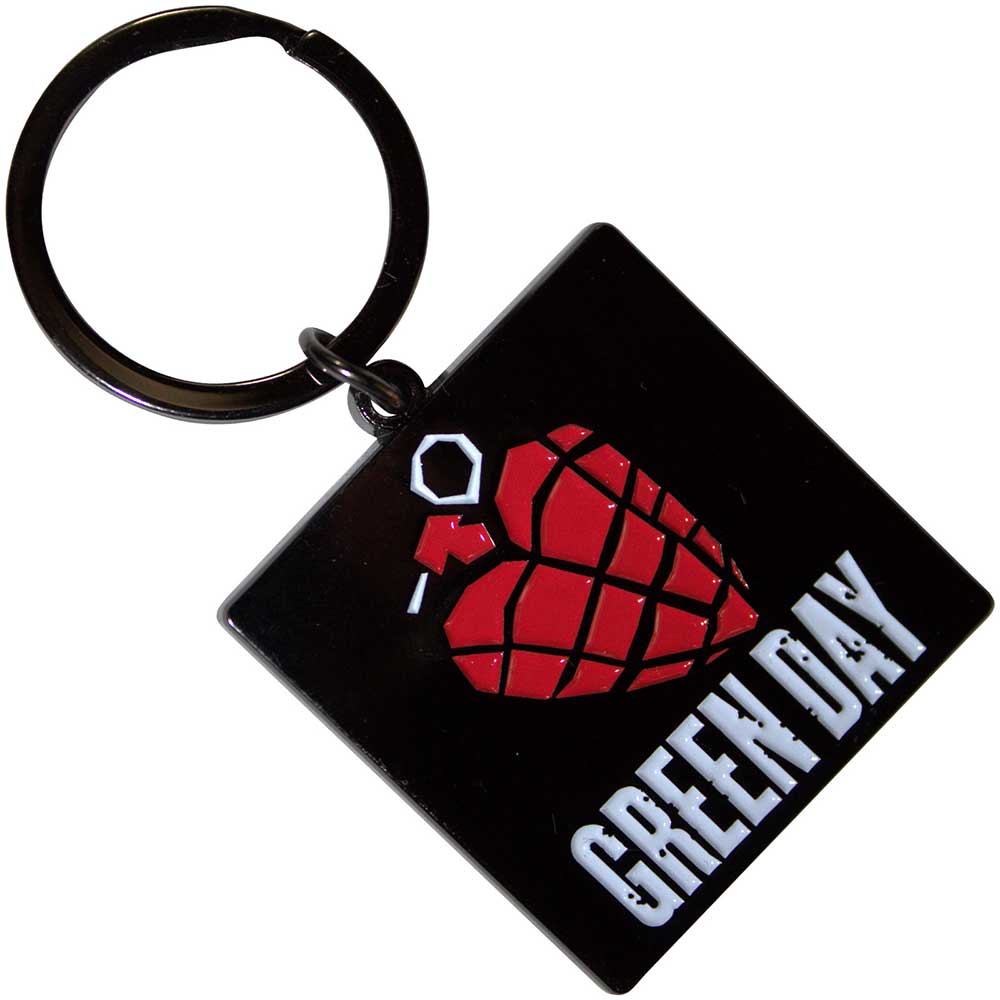 Green Day Keychain: Grenade Logo 