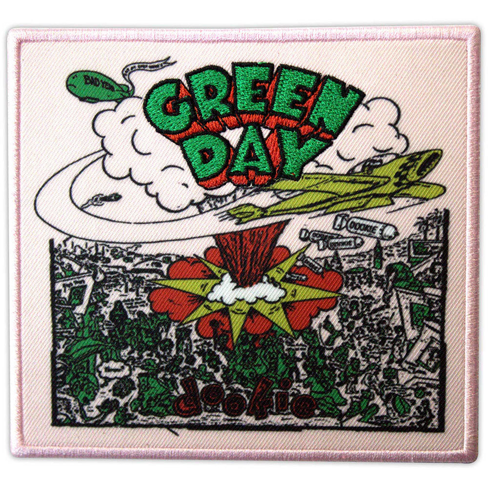 Green Day Standard Patch: Dookie Album Cover Pink 