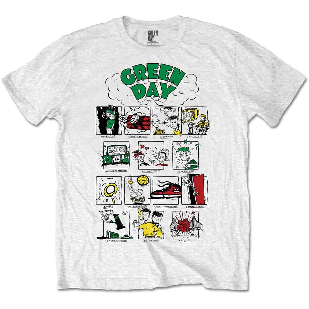 Green Day Unisex T-Shirt: Dookie RRHOF (White) 