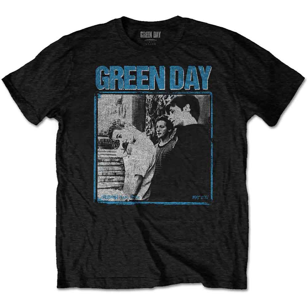Green Day Unisex T-Shirt: Photo Block (Black) 