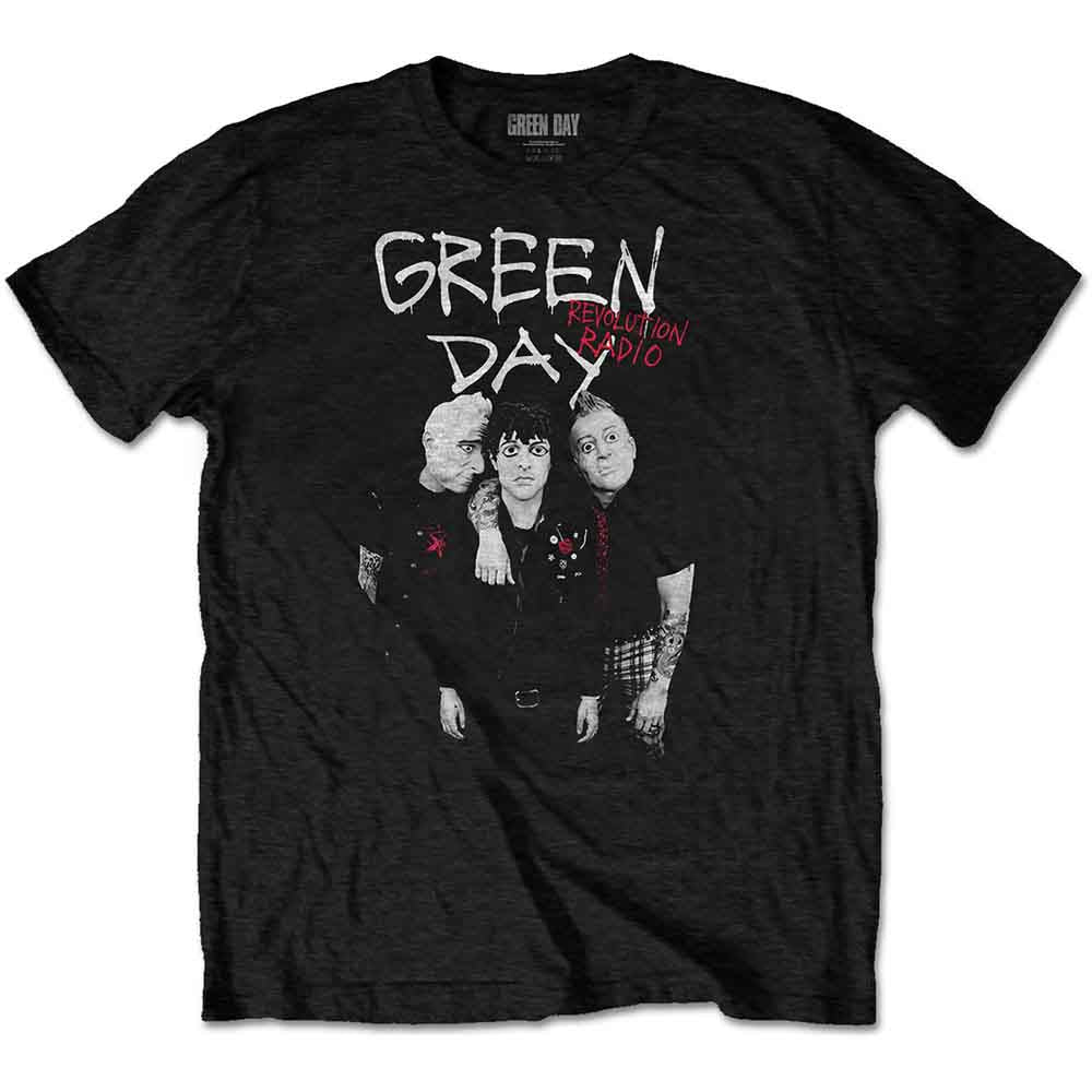 Green Day Unisex T-Shirt: Red Hot (Black)