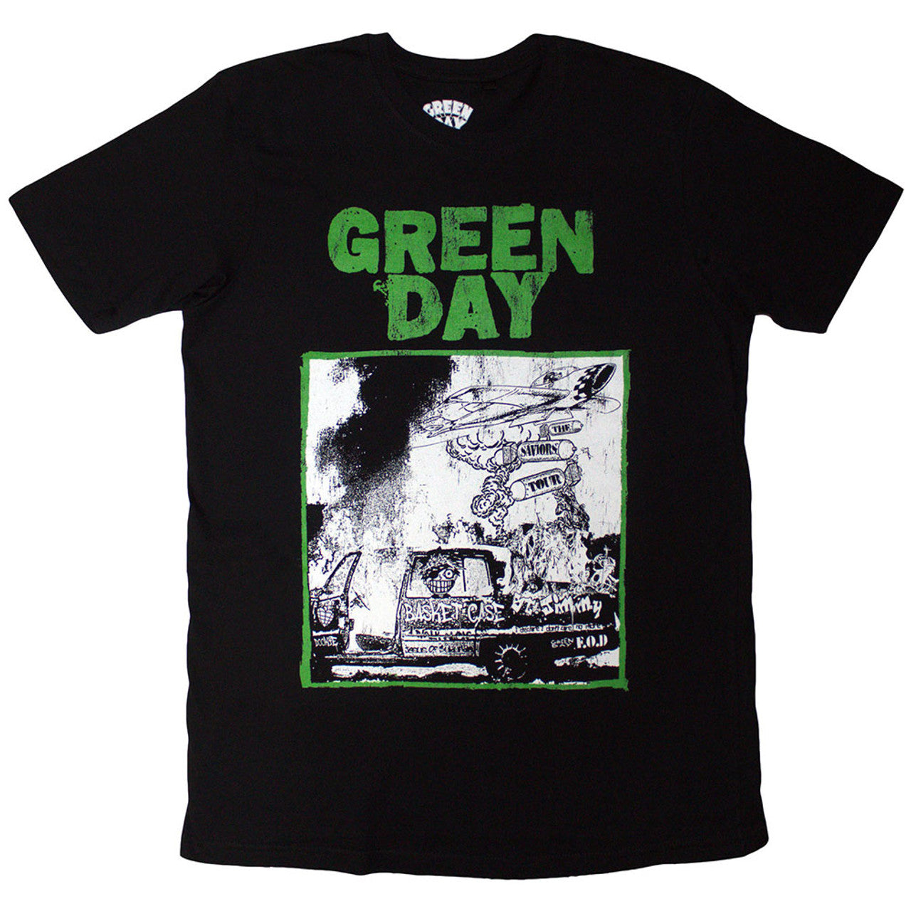 Green Day Unisex T-Shirt: Riot Trio (Black)