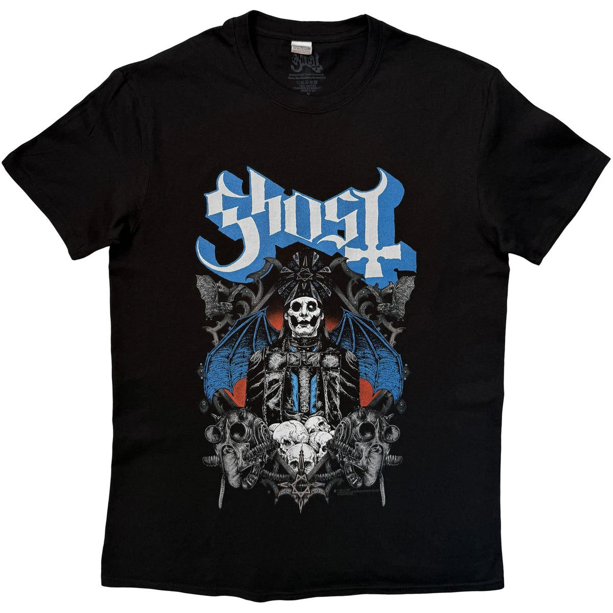 Ghost Unisex T-Shirt: Ghouls &amp; Skulls (Black)