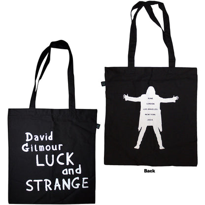 Pink Floyd David Gilmour Cotton Tote Bag: Luck &amp; Strange (Black) (Ex-Tour)