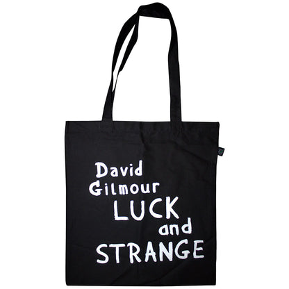 Pink Floyd David Gilmour Cotton Tote Bag: Luck &amp; Strange (Black) (Ex-Tour)