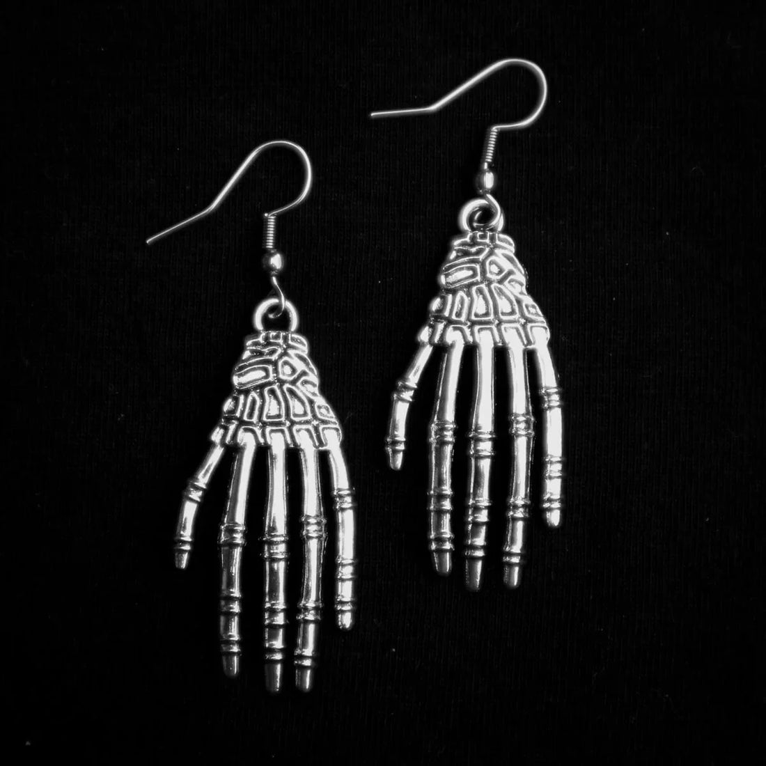 Skeleton Hand Earrings