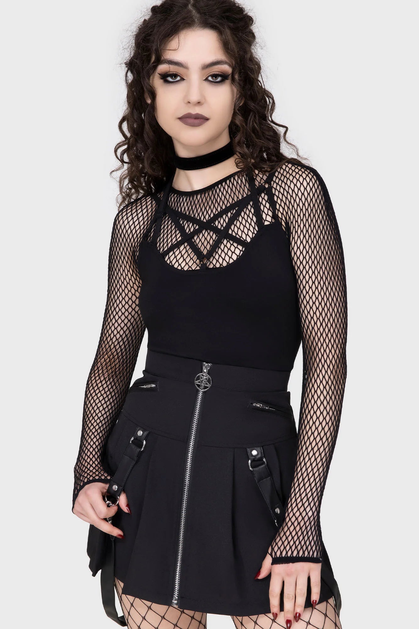 Hellrazor Fishnet Top (✦ Killstar)