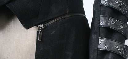 SOLD! Gothic Mens Long Winter Coat (✦ Punk Rave) Y-364 - ONE-OFF/Einzelstück - Size X-Large