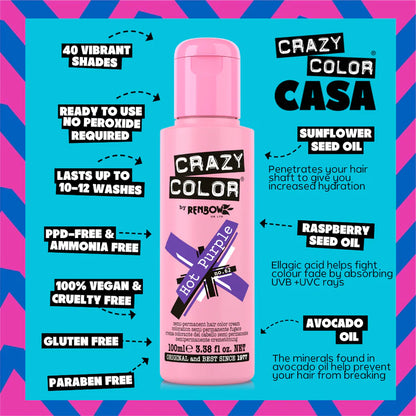 Crazy Color Hot Purple