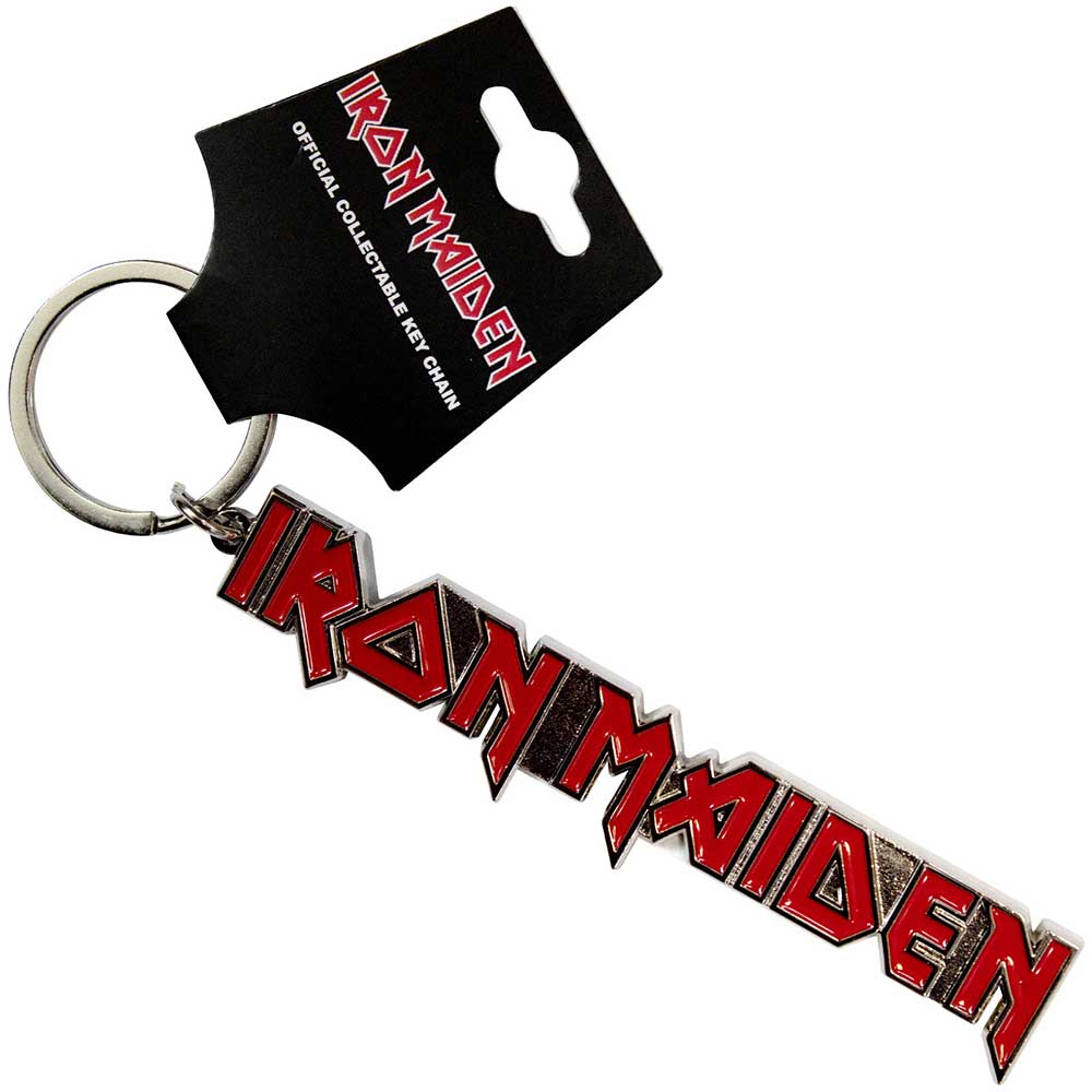 Iron Maiden Keychain: Logo With Tails 