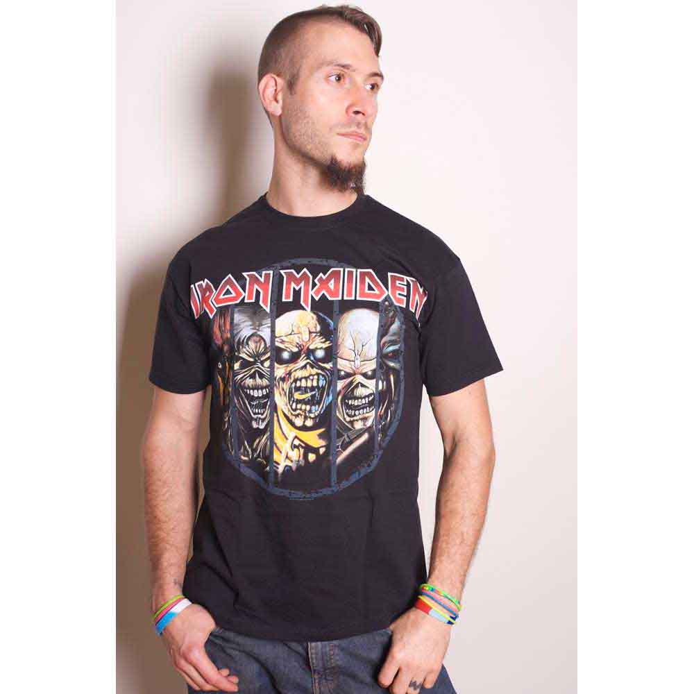 Iron Maiden Unisex T-Shirt: Eddie Evolution (Black)
