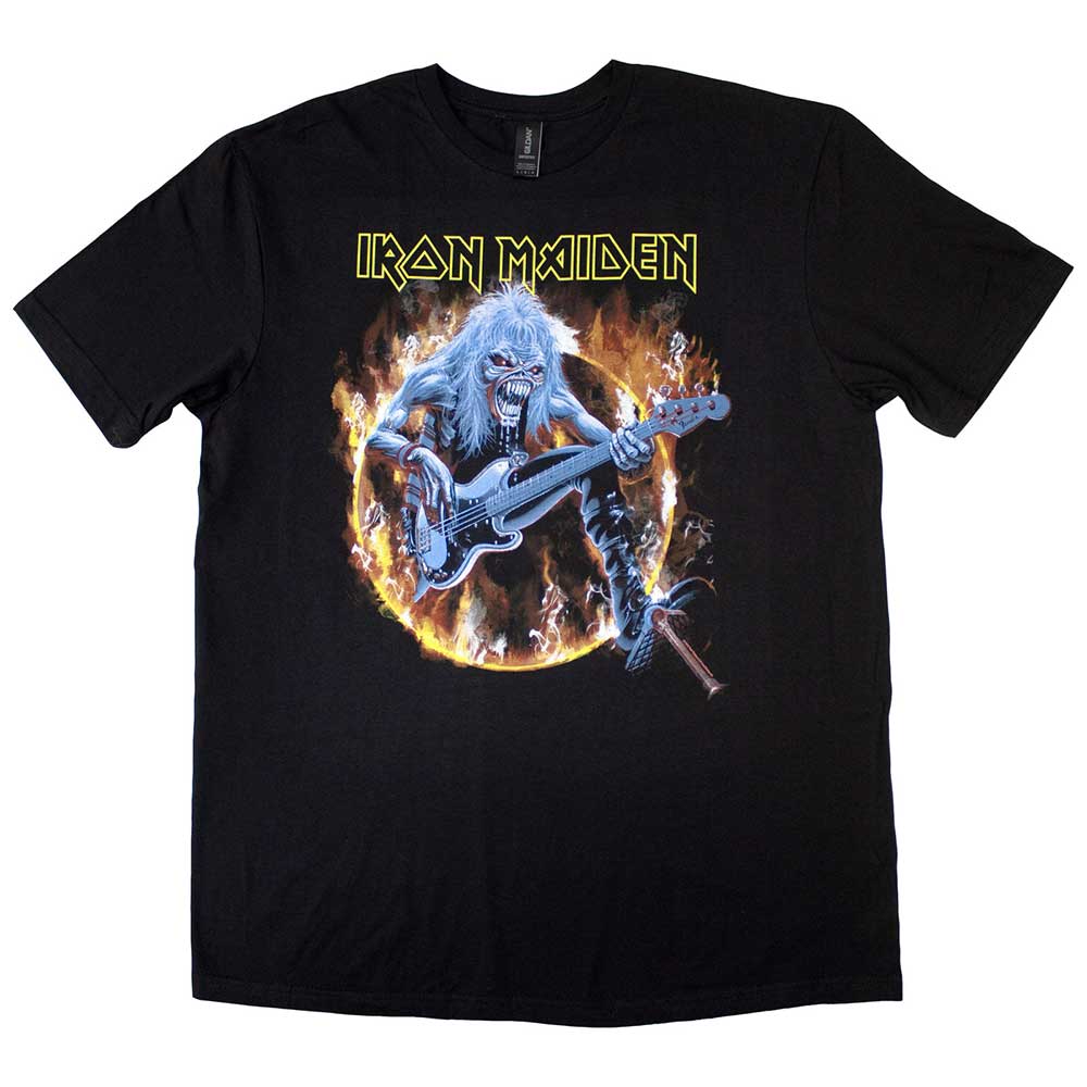 Iron Maiden Unisex T-Shirt: Fear Live Flames (Black)