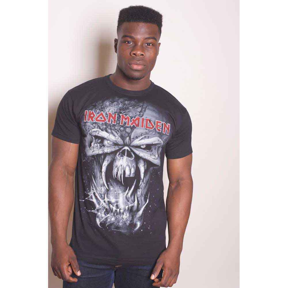 Iron Maiden Unisex T-Shirt: Final Frontier Eddie Vintage (Black)