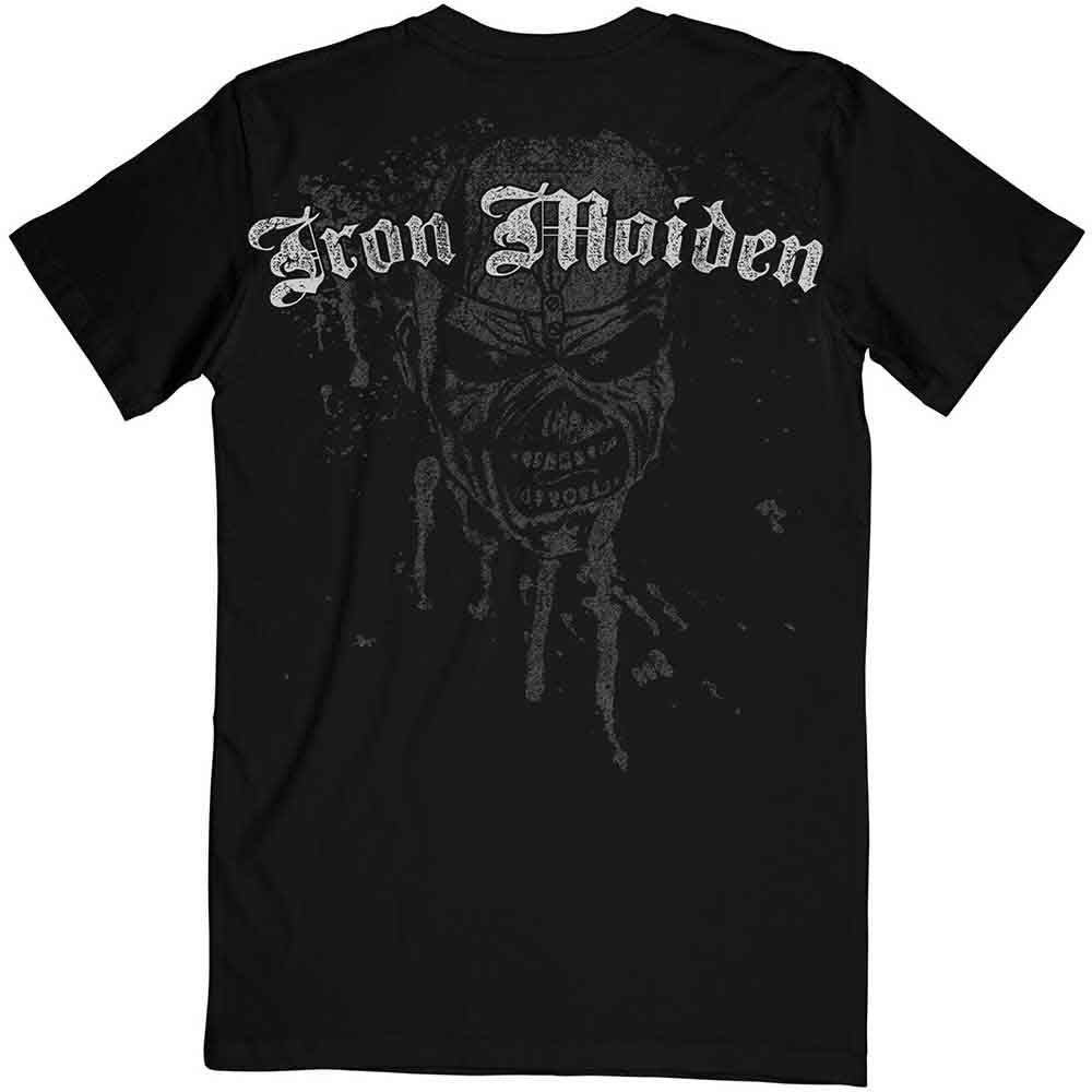 Iron Maiden Unisex T-Shirt: Sketched Trooper (Black) (Back Print)
