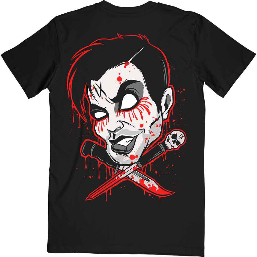 Ice Nine Kills Unisex T-Shirt: Cross Swords (Black) (Back Print)
