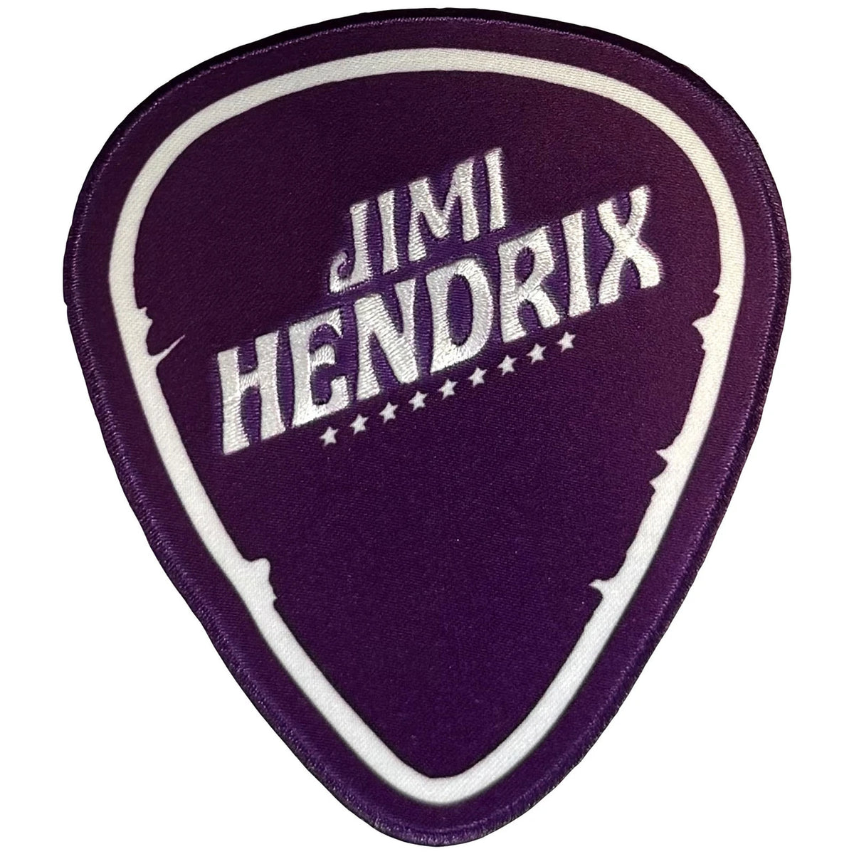 Jimi Hendrix Woven Patch: Plectrum