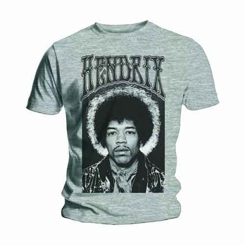 Jimi Hendrix Unisex T-Shirt: Halo (Grey)