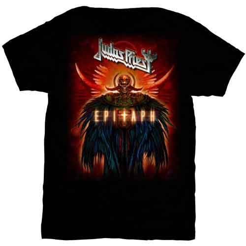 Judas Priest Unisex T-Shirt: Epitaph Jumbo (Black) 