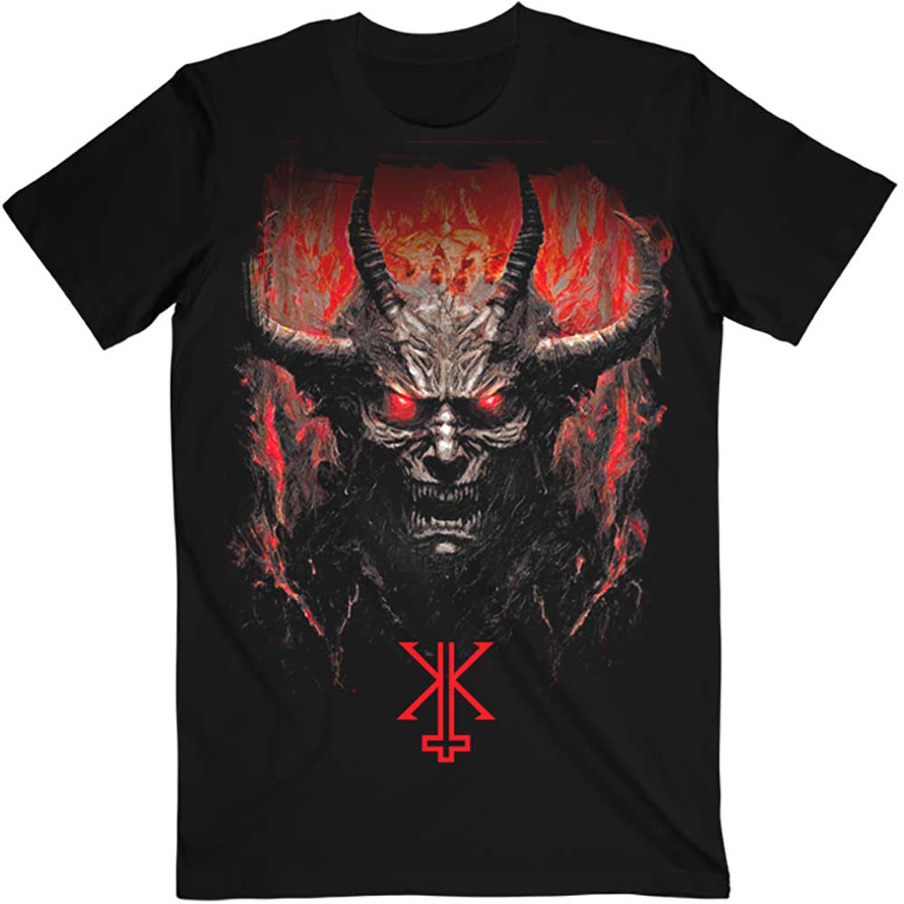 Slayer Kerry King Unisex T-Shirt: From Hell I Rise F&amp;B (Black) (Back Print)