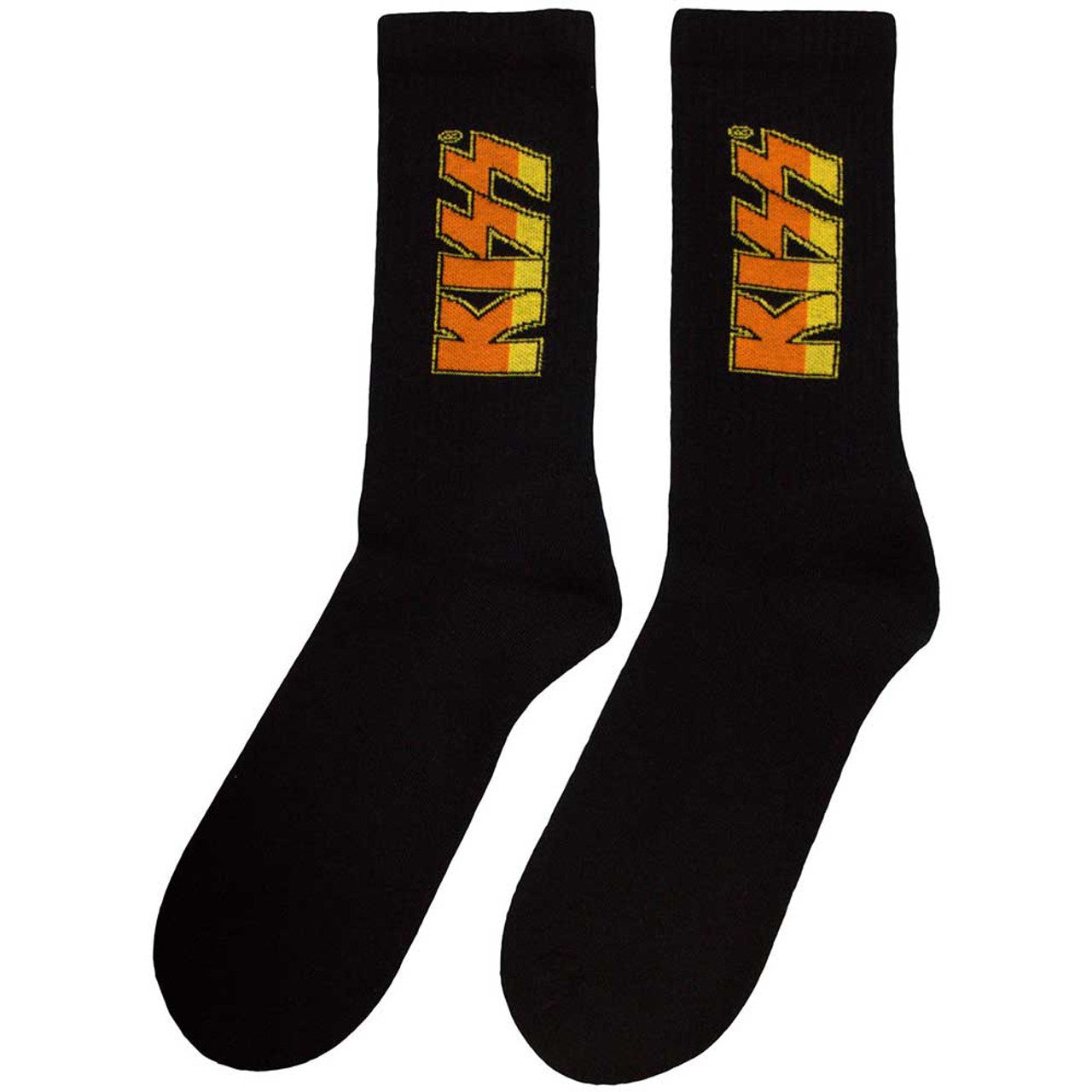 KISS Unisex Terry Socks: Classic Logo (Black) (UK Size 7 - 11)