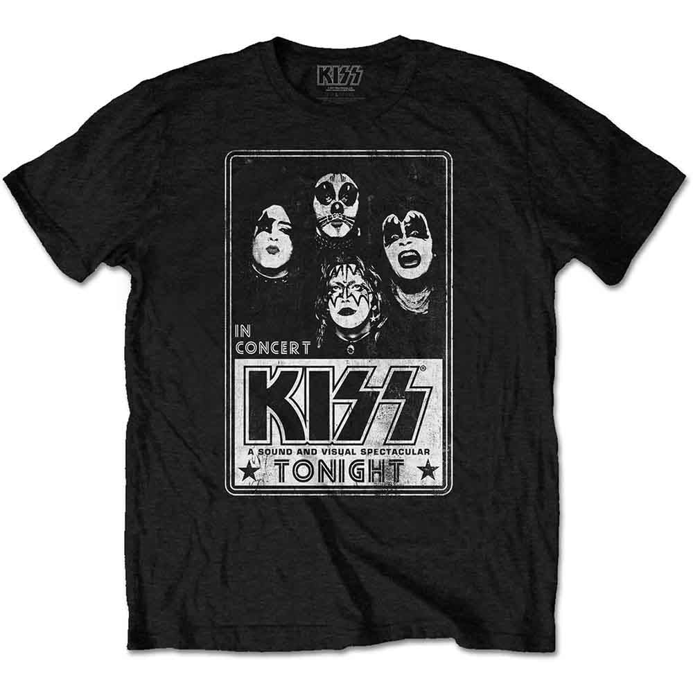 KISS Unisex T-Shirt: Tonight (Black)