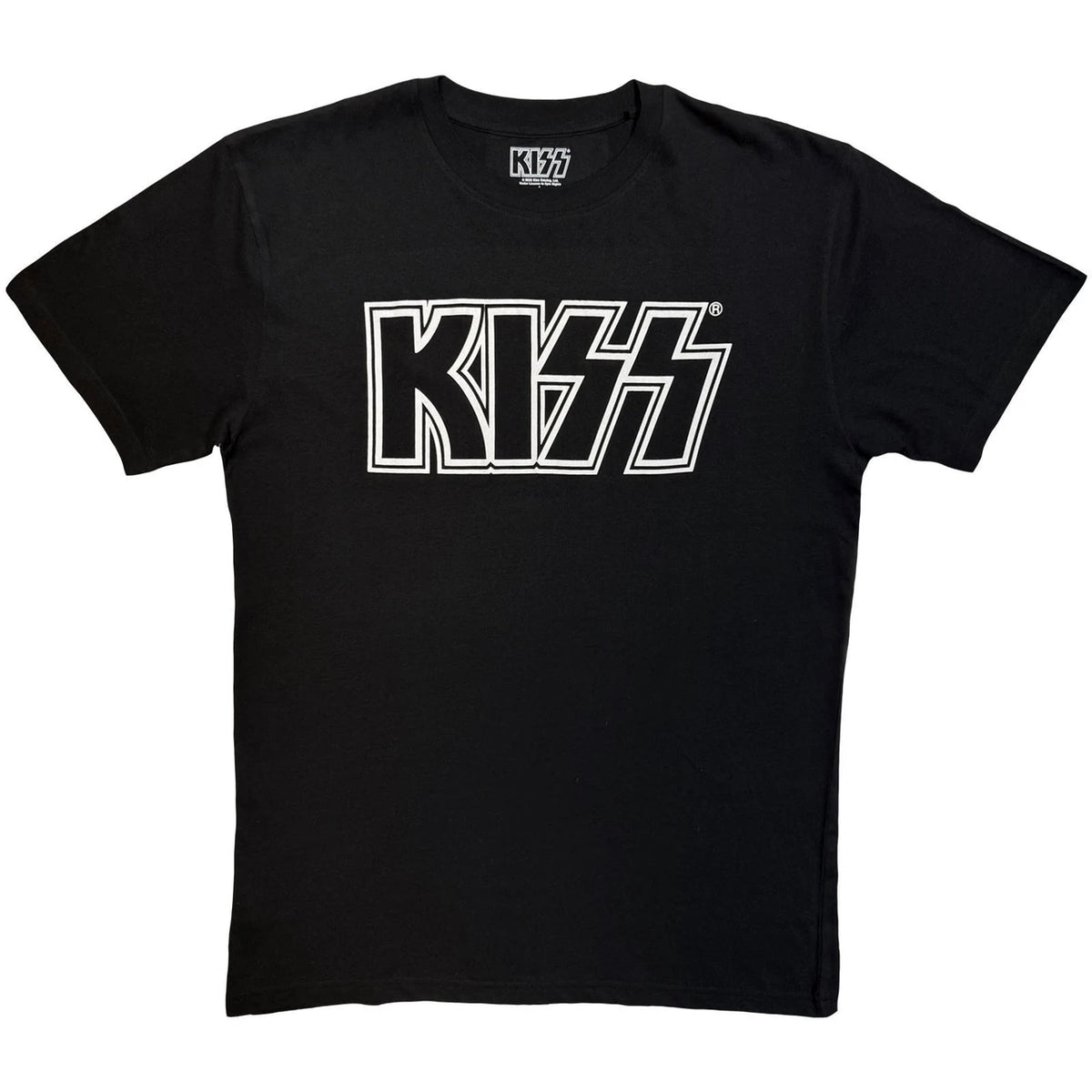 KISS Unisex T-Shirt: Logo Mono (Black)