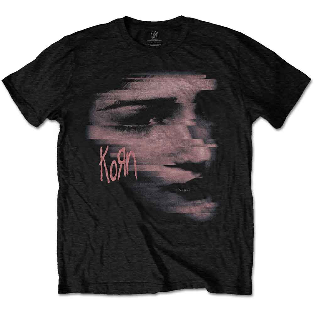 Korn Unisex T-Shirt: Chopped Face (Black)