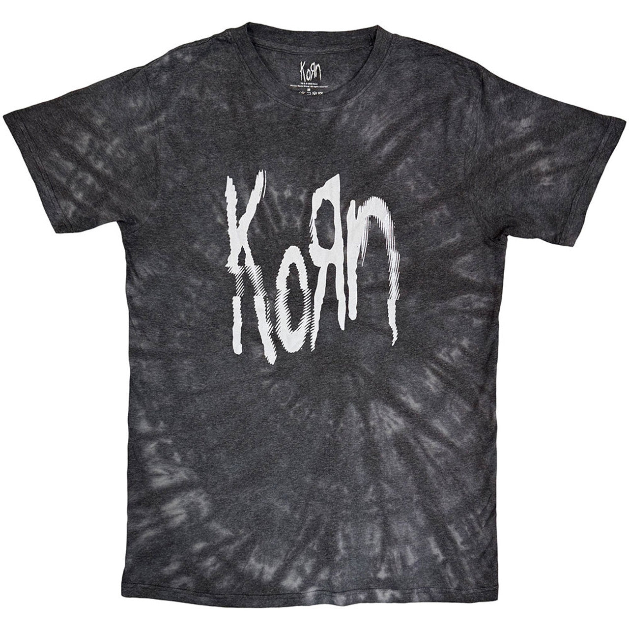 Korn Unisex T-Shirt: Spider Glitch (Black) (Wash Collection)