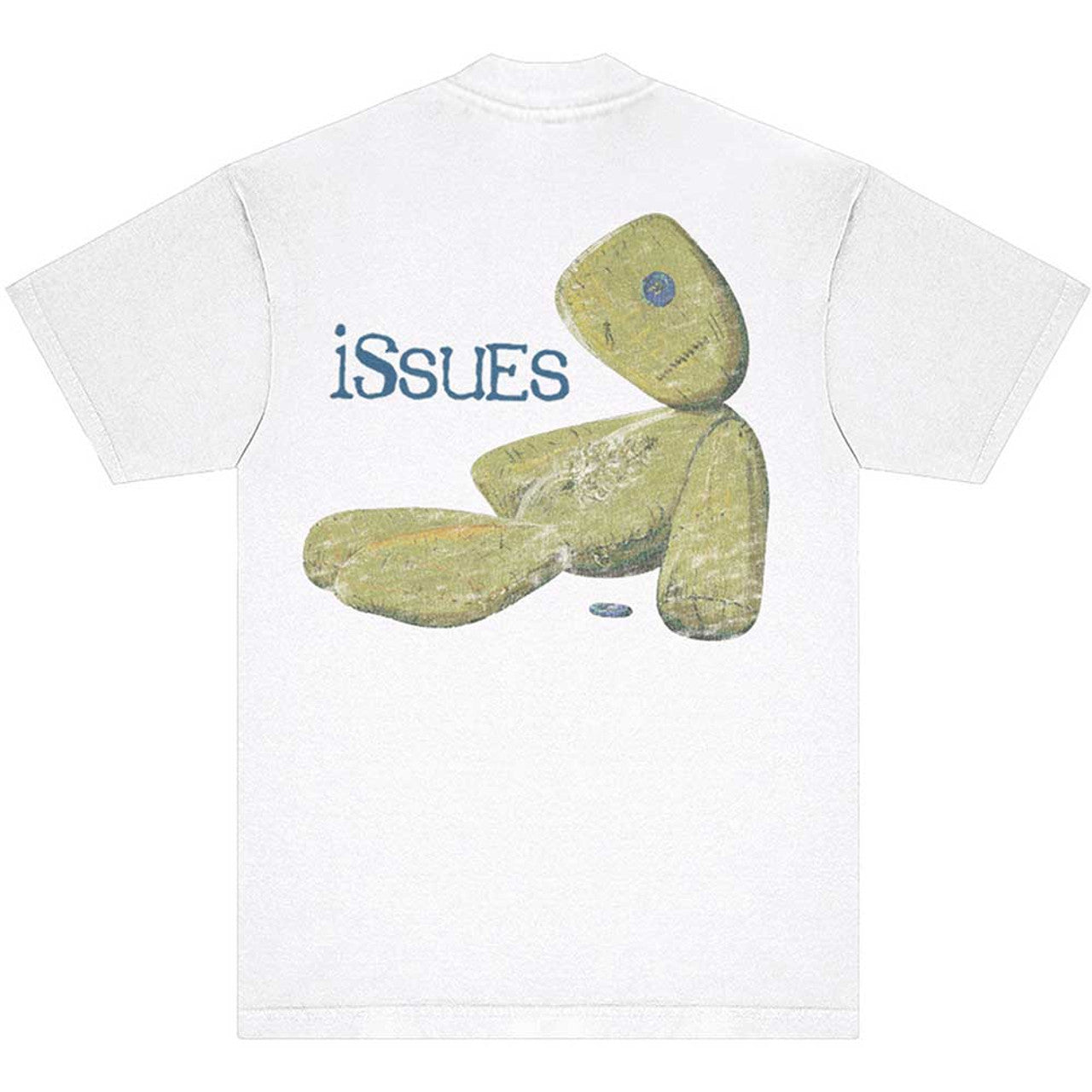 Korn Unisex T-Shirt: Doll Issues (White) (Back Print)