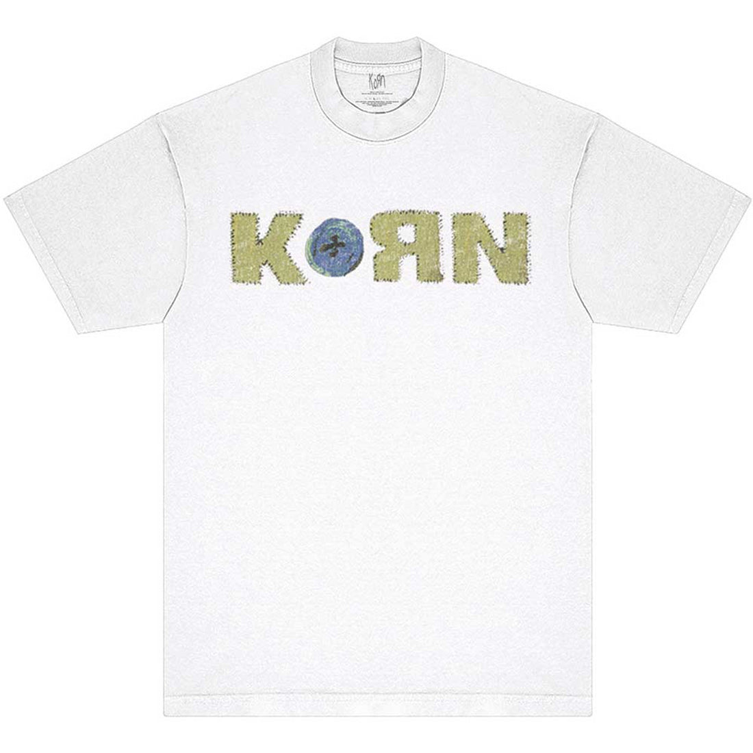 Korn Unisex T-Shirt: Doll Issues (White) (Back Print)