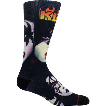 KISS Unisex Crew Socks: Faces Sublimation (Black) (UK Size 6.5 - 11)