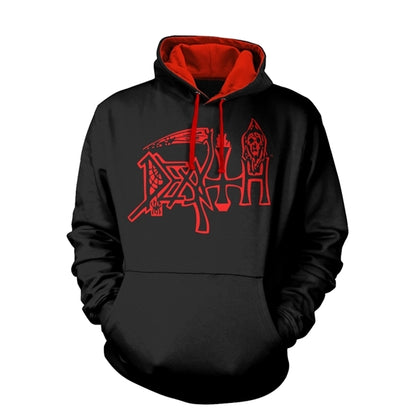Death Unisex Pullover Hoodie: Scream Bloody Gore (Black) (Back Print)