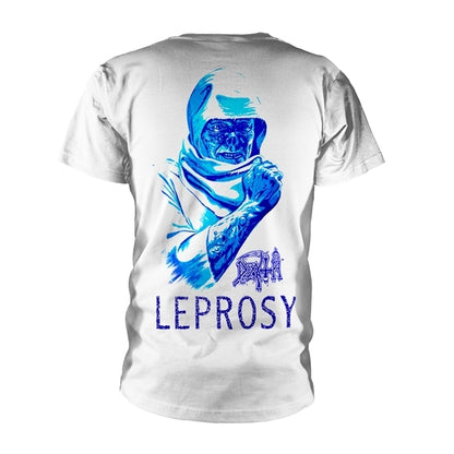 Death Unisex T-Shirt: Leprosy Posterized (White)