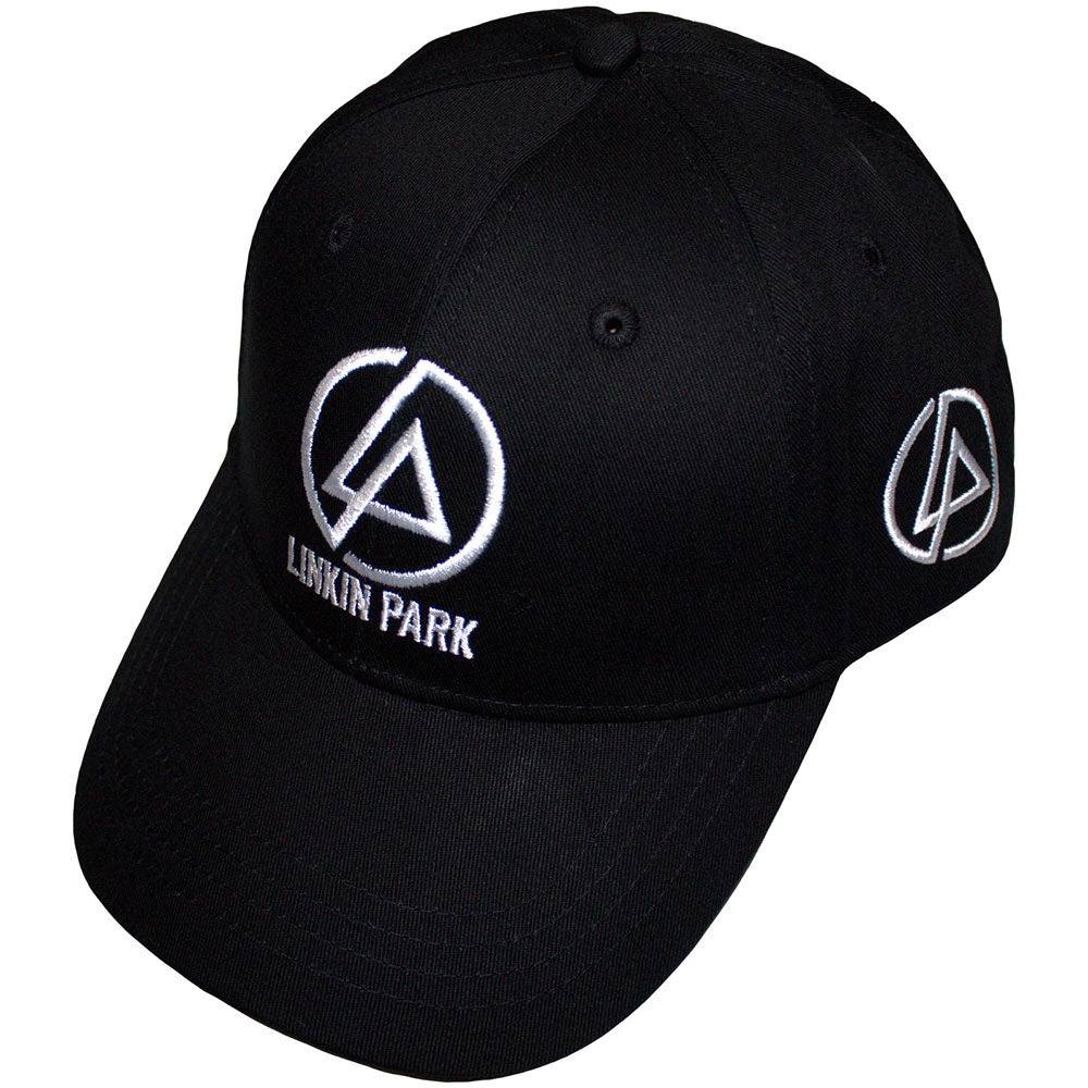 Linkin Park Unisex Baseball Cap: Concentric Side Logo (Black) 