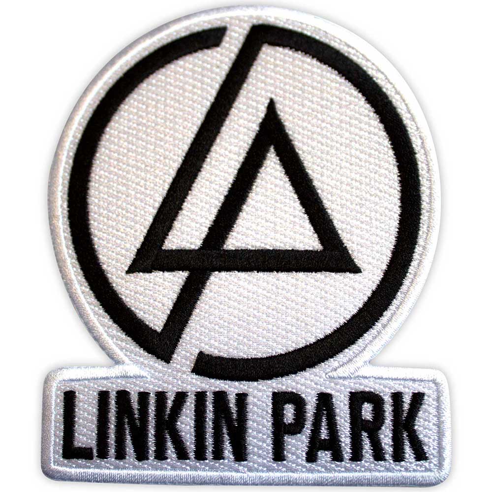 Linkin Park Standard Patch: Concentric Text Logo (White) 