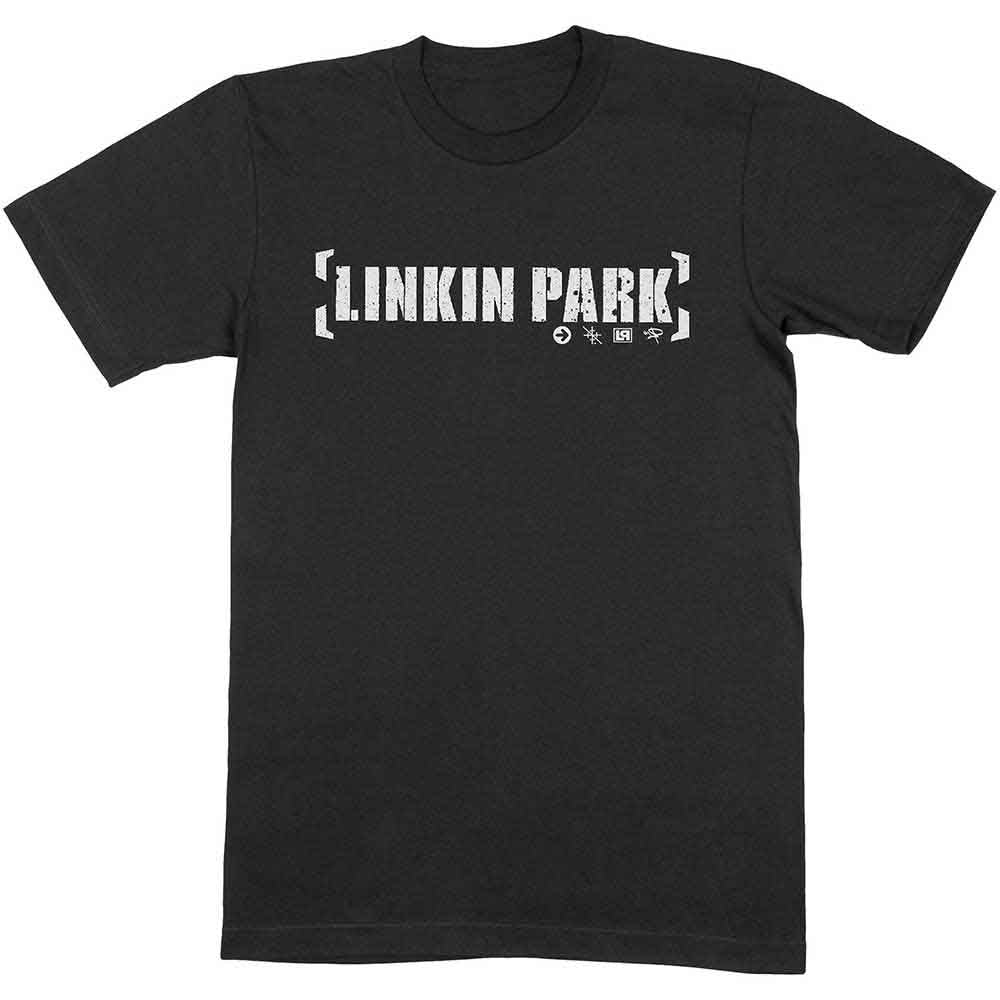 Linkin Park Unisex T-Shirt: Bracket Logo (Black) 